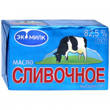 БЗМЖ Масло Экомилк сливочное 82,5% 450г